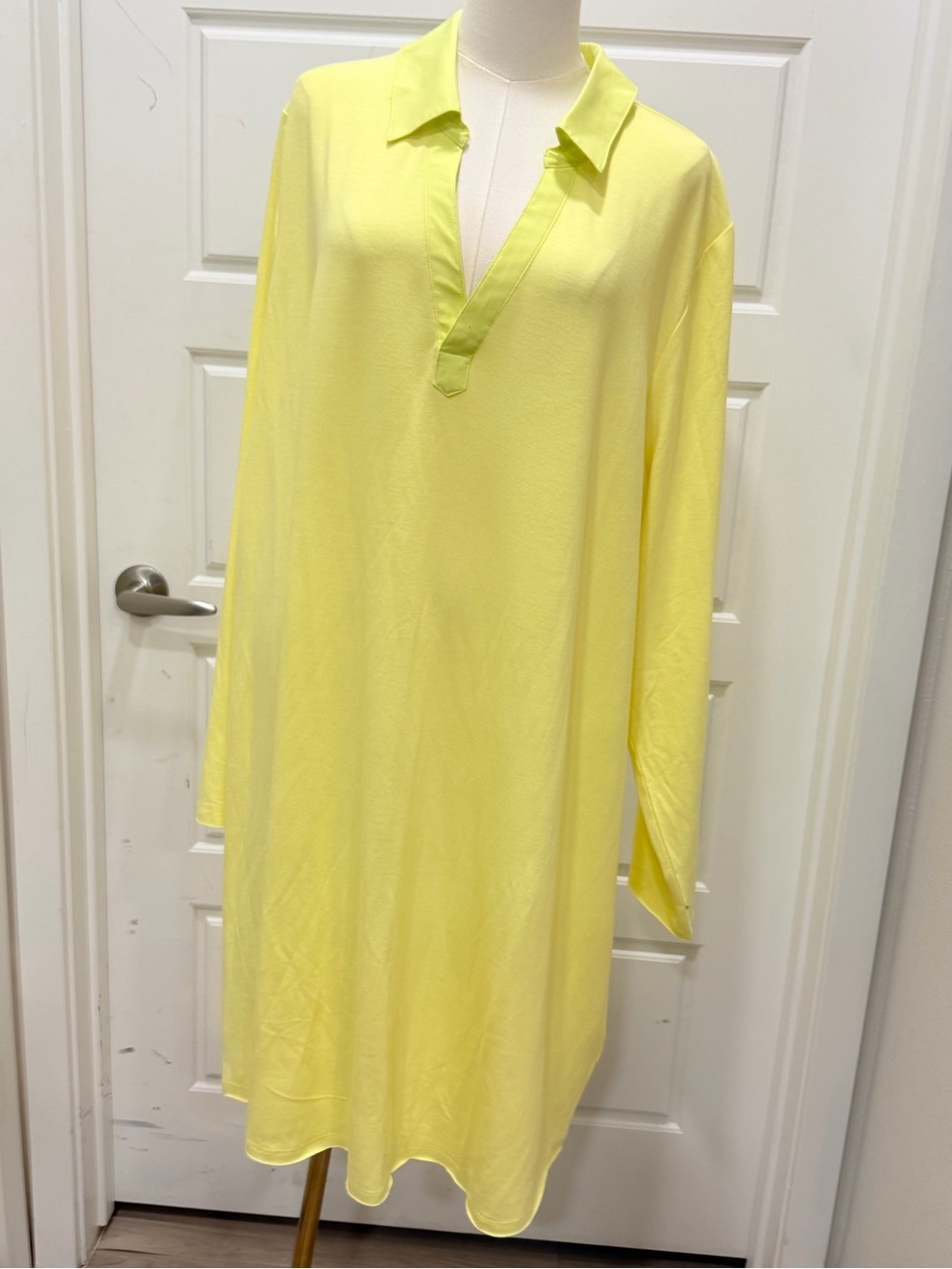 Candace Cameron Bure Soft Pastel Yellow Women's Sweater - Picture 2 of 7